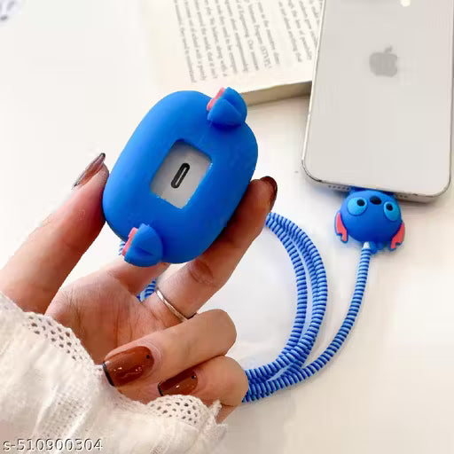 iPhone 18W 20W Charger Silicone Cover | Funny 3D Cartoon Case for Apple Adapter + Cable ( Charger not included)