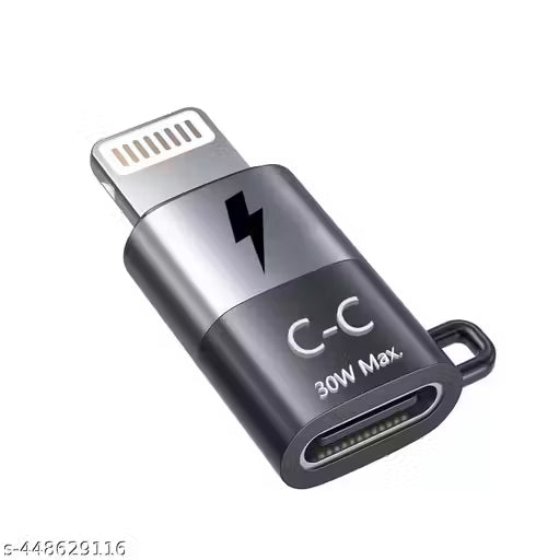 Type C Female to Lightning Male OTG Adapter, Compatible with All iOS Devices (USB C to Lightning)(100% Working)