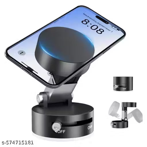 Magnetic Phone Stand with Adjustable Angle and Suction Base