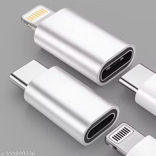 USB-C to Lightning Adapter, Support 27W Fast Charging & Data Sync & Lightning to USB-C Adapter for All Types of Phone,iPad, Buds(Charge Only Combo)