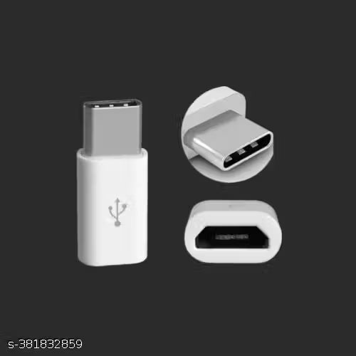 USB Type C Adapter, Micro USB to USB C Adapter, Data Syncing and Charging Adapter